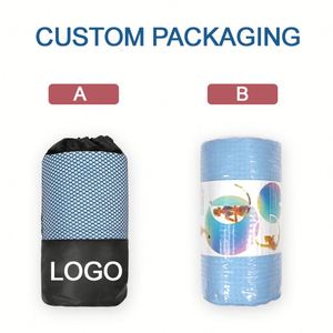 Toalla de Yoga Antideslizante de Microfibra con Patrón de Logotipo Personalizado, con Puntos de Agarre, Absorbente de Sudor para Yoga Caliente, Pilates, Fitness - Product Image 4