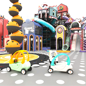 Grande Parco Giochi al Coperto per Bambini Aoleao Ninja + Avventura ad Alta Quota + Area Giochi Morbida + Città Simulata Capacità 1000 Persone - Product Image 2