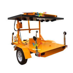 Di động năng lượng mặt trời-Powered gấp dấu hiệu giao thông Trailer với LED nhấp nháy mũi tên <span class=keywords><strong>Board</strong></span> cho sử dụng ngoài trời - Product Image 2