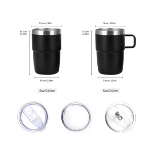 <span class=keywords><strong>2025</strong></span> biểu tượng tùy chỉnh thép không gỉ 8oz cốc cà phê sang trọng thiết kế cách nhiệt du lịch Mug tái sử dụng chân không cốc cà phê với nắp từ - Product Image 3
