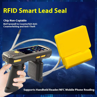 Scellé à boulon jetable NFC UHF RFID à fréquence 860-960 MHz avec manille en acier galvanisé pour le suivi et le positionnement des actifs en temps réel
