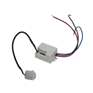 Minidetector de sensor pir, interruptor de luz eléctrico pir, 12 V, 24V, CC 110, 220, 240 VAC