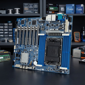 MS03 CE0 Single Socket Server <b>Motherboard</b> LGA 4677 Socket Intel C741 Chipset 8 DDR5 DIMM Slots ATX Workstation <b>Compute</b> Mainboard - Product Image 1