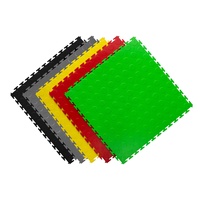 Baldosas modulares de PVC entrelazadas fáciles de instalar, suelos de vinilo de plástico para garajes, solución de proyecto diseñada gráficamente