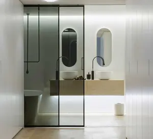 MJLアルミ製スライドドア防音スリムフレームスマートガラス内部ガラスドア住宅用