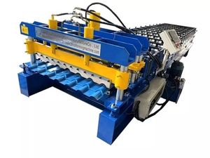 Hot Sale Bambus Abschnitt gepresste glasierte Ziegel Dach platte Form maschine in Afrika - Product Image 3