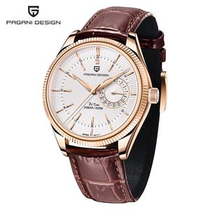 นาฬิกาควอทซ์ผู้ชาย Pagani Design รุ่น PD-1689 ปฏิทินแบบอนาล็อก ตัวเรือนสแตนเลส สายหนังสีดำ กันน้ำ 200 เมตร - Product Image 5