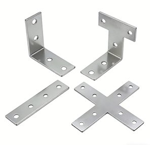 Staffa Angolare Standard a Triangolo in Acciaio Inossidabile Spazzolato a L per Supporto Armadietto - Vendita all'Ingrosso - Product Image 3