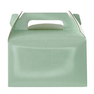 Fabrik lieferant Hohe weiße Bäckerei Pappkarton in <span class=keywords><strong>2</strong></span> Größen 10x10x12 & 12x12x14 Kuchen behälter mit Griff für Kuchen - Product Image 4