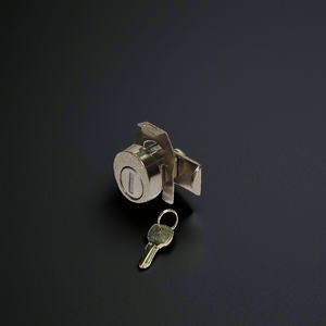 Anin חזק פליז anin עם 2 מפתחות שחור/זהב/אפור בהיר גימור 15 מ "מ אחורי לרהיטים עיצוב מודרני - Product Image 1