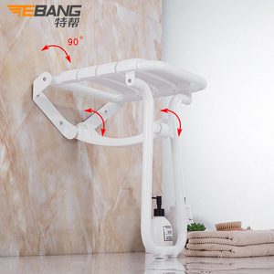 Chaise de douche murale pliable d'assistance spéciale, capacité de charge 150 kg, équipement de sécurité pour salle de bain - Product Image 2