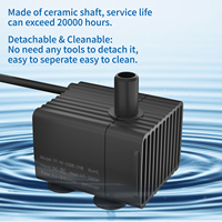 Pompe à eau submersible miniature de haute qualité à courant continu sans balais, à une seule étape, pour aquarium, avec contrôle entièrement automatique