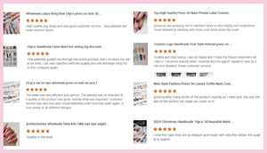 <span class=keywords><strong>Ongles</strong></span> press-on faits main de qualité salon, personnalisables selon les besoins spéciaux, pour femmes, style long/court, design personnalisé - Product Image 5