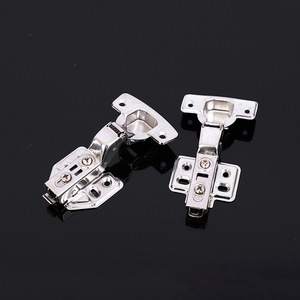 บานพับไฮดรอลิกสแตนเลส 1.5 มม. แบบฝังเต็ม ปิดแบบนุ่มนวล สำหรับตู้ บานพับดีไซน์ทันสมัย อุปกรณ์ฮาร์ดแวร์เฟอร์นิเจอร์ - Product Image 1