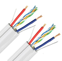Fuente de fábrica Cat5/Cat6 + Cable de alimentación Cable elevador Soporte de acero Cable plano Ascensor Cable de viaje