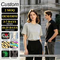T-shirt Homme 240g en Coton Mélangé Sorona 7A Antibactérien, Personnalisable avec Logo, Grande Taille, Manches Courtes, Unisexe