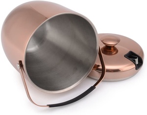 Erfahrene hersteller Eis Eimer, Edelstahl Doppel Wand und Isoliert Eis Eimer mit Deckel und Zange, kupfer - Product Image 3