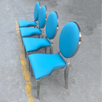 Chaise de salle à manger en acier inoxydable bon marché de conception spéciale chaise de mariage de luxe moderne chaises de mariage dorées 2 en 1