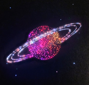 Panneau acoustique en fibre optique LED 7 couleurs personnalisé en feutre PET capacité d'absorption acoustique pour panneaux de <span class=keywords><strong>plafond</strong></span> étoiles filantes planètes - Product Image 5