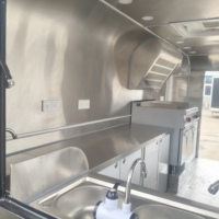 Chariot de restauration mobile extérieur pour pizzas, glaces et snacks – Kiosque alimentaire itinérant