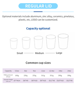 Gran oferta, cera, estilo novedoso, lado del mar aromático, Etiqueta Privada, forma de cilindro de fondo redondo, decoración de Festival, <span class=keywords><strong>velas</strong></span> aromáticas de cerámica - Product Image 6