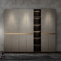 OPPEIN Armoires Modernes Blanches Minimalistes pour Dressing, Design Complet pour Toute la Maison, Portes en MDF, Meubles de Chambre pour la Maison ou l'Hôtel