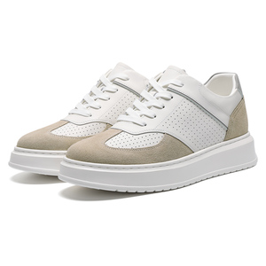 <span class=keywords><strong>Prix</strong></span> d'usine OEM ODM Chaussures décontractées respirantes en cuir de vache de haute qualité pour hommes, pour usage quotidien et sport, avec talon compensé - Product Image 1