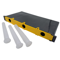 4kg New Plastic 3 Holes Bee Feeder Tool für Imkerei ausrüstung Plastic Frame Foundation Bee Box Tool