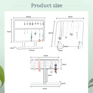 CY Transparent Variété Bijoux Stockage De Bureau Stable Usage Quotidien Présentoir Acrylique Rack