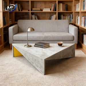 Table basse carrée moderne en béton GRC UHPC, écologique et durable, pour cuisine extérieure et mobilier de maison - Product Image 3