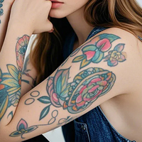 Papier Tatouage Imperméable Imprimable pour Imprimante Jet d'Encre – Feuilles Temporaires pour Art Corporel pour Événements Estivaux, Fêtes et Créations DIY