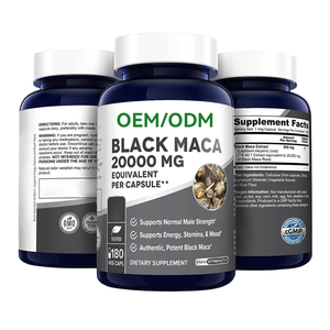 OEM Organic Maca Capsules For Strong Man Power Black Maca Root Capsules 20000mg Man Power Black Maca Root Capsules - Product Image 1