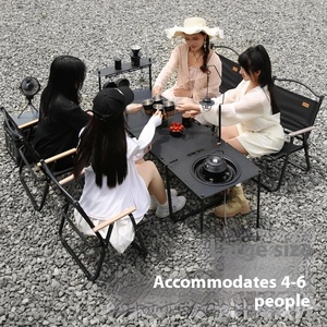 Bàn gấp thủy lực ngoài trời đa năng GIT, bàn cắm trại nhẹ với thanh thủy lực có thể gập lại - Product Image 2