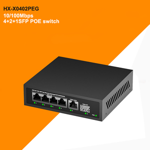 Commutateur PoE Gigabit 6 ports personnalisé OEM ODM avec logo, 65W IEEE802.3af/at, 4 PoE, 1 Uplink, 1 SFP, pour système de sécurité CCTV - Product Image 3