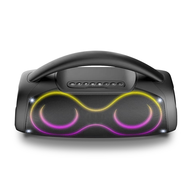 Hot Selling Double 5 Inch Outdoor Party Speaker Portable Boombox Big Power High Quality With RGB Light Multi-channel Connection