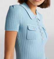 Fabricant de tricots OEM ODM, vêtements en tricot personnalisables, élégance vintage, robe mini ornée de paillettes et de cristaux, pull pour femmes
