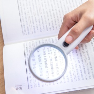 Deli Handheld <b>Magnifier</b> 90 Mm Lens With Led <b>Light</b> For Reading Office Study - Product Image 3