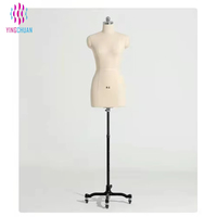 Mannequin de couture demi-corps pour femme avec main magnétique
