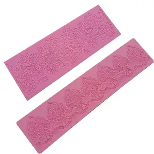 Forma de silicone para decoração de bolo, padrão de flor para confeitaria, festa, celebração