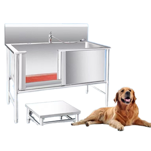 Piscina de lavado de perros de acero inoxidable ecológica para perros pequeños y grandes para tiendas de mascotas y uso doméstico para limpieza y Baño de mascotas - Product Image 1