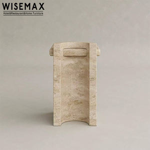 WISEMAX FURNITURE <span class=keywords><strong>Table</strong></span> d'appoint de <span class=keywords><strong>salon</strong></span> de luxe léger, <span class=keywords><strong>table</strong></span> basse <span class=keywords><strong>en</strong></span> <span class=keywords><strong>travertin</strong></span> pour suite d'hôtel, <span class=keywords><strong>salon</strong></span>, boutique - Product Image 5