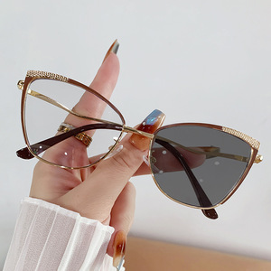 MK25050 nuovi occhiali all'ingrosso in metallo Cat Eye Anti luce blu che bloccano fotocromatico Lunett occhiali da sole Lunett occhiali - Product Image 1