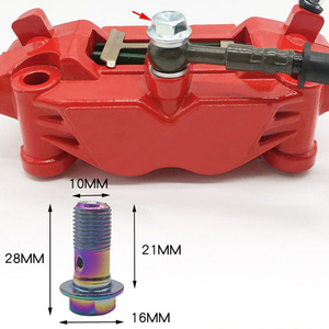 Vis de boulon Banjo de moto M10x1.0x19 pour maître-<span class=keywords><strong>cylindre</strong></span> de ligne de tuyau de frein <span class=keywords><strong>Brembo</strong></span> pour KTM Ducati Triumph - Product Image 1
