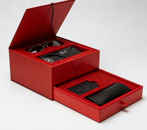 Caja de Embalaje para Gafas de Sol, Ecológica, de Materiales Reciclados, con Logotipo Personalizado, de Papel Rígido de Lujo, Reutilizable, Portátil y Protectora - Product Image 2