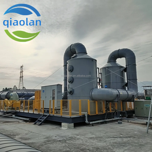 Ácido Alcalino Prova PP Wet Scrubber Spray Tower Laboratório Ventilação Purificar Equipamento Sistema Bomba Núcleo Gás Resíduos Reação Sistema Dosagem - Product Image 4