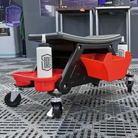 Nouvelle T-711A voiture détaillant tabouret chaise Mobile siège roulant Creeper microfibre plastique mécanique détaillants voiture nettoyage soins