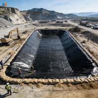 Geomembrana Impermeable Más Vendida en 2025, Lámina de HDPE Resistente a Ácidos para Almacenamiento de Residuos en Minería Industrial