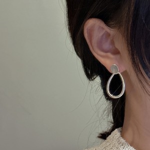 S925เงินสเตอร์ลิงต่างหูหยดน้ำสไตล์เกาหลีลายลาบราดอไรต์ต้นฤดูใบไม้ผลิเครื่องประดับบล๊อกเกอร์ดีไซน์โดดเด่น - Product Image 2