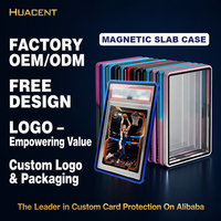 Étui de protection magnétique en aluminium HUACENT 99 % anti-UV pour cartes gradées 35pt, compatible PSA BGS CGC