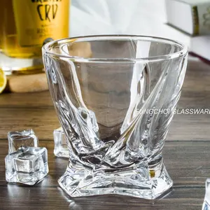 Großhandel bleifrei klarer Kristall Whisky Glas Tumble Whisky Glas trinken Weinglas Tasse